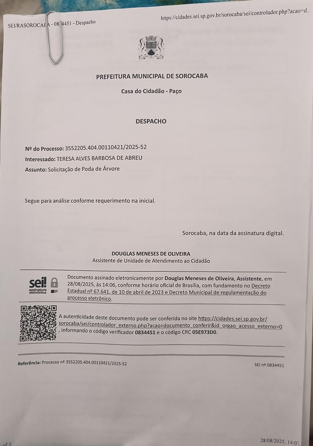 Imagem 1 da denúncia #VS-2026-29600