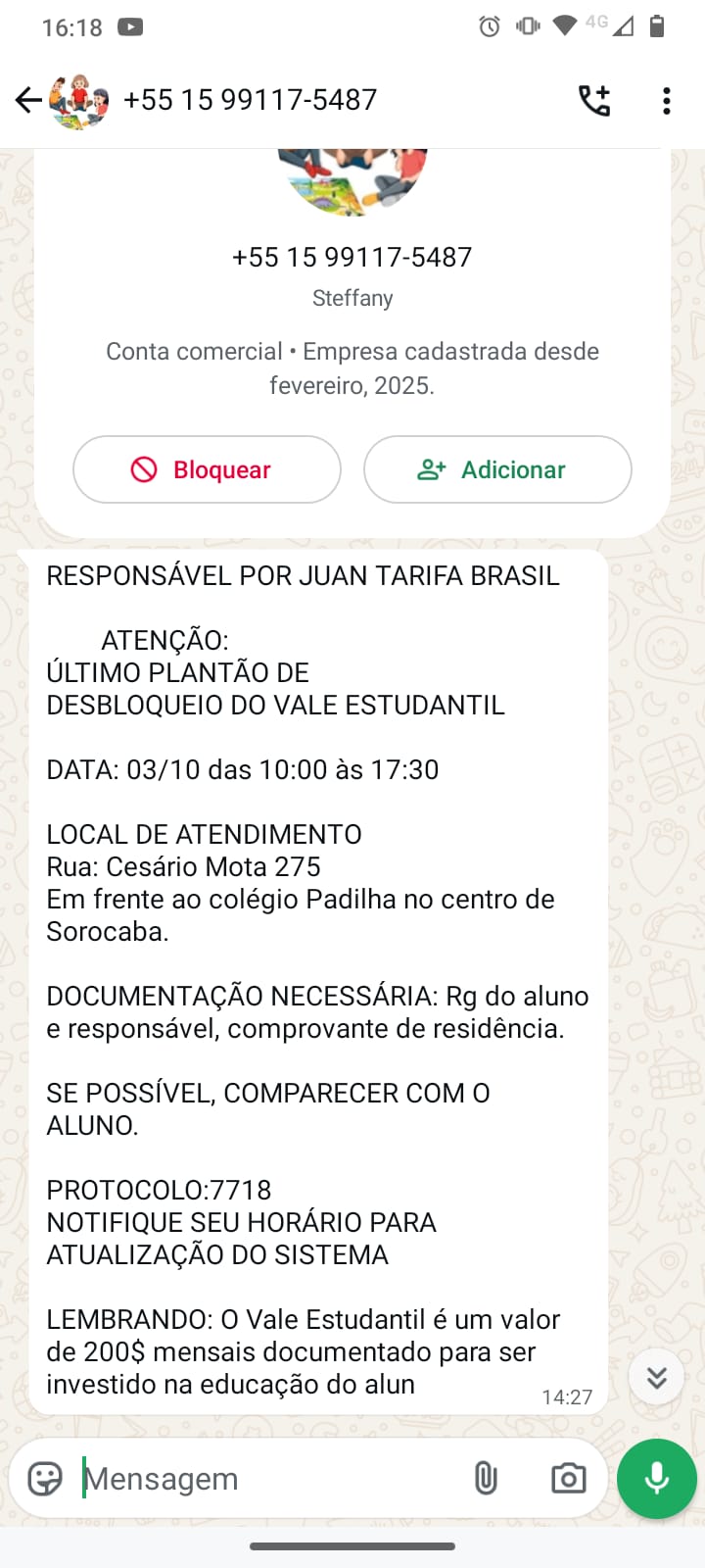 Imagem 1 da denúncia #VS-2026-32767