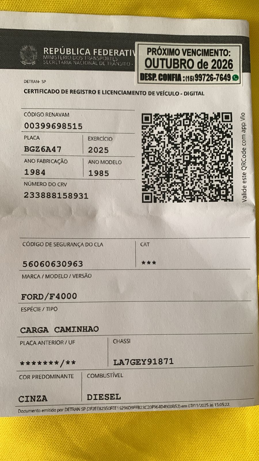 Imagem 1 da denúncia #VS-2026-38149