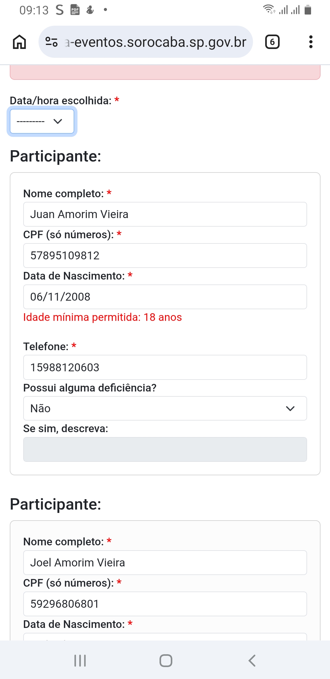 Imagem 1 da denúncia #VS-2026-62243