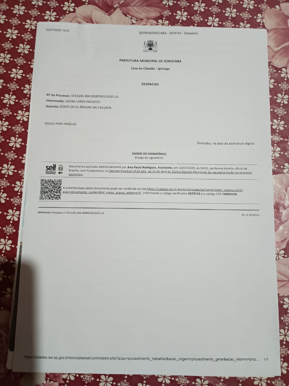 Imagem 1 da denúncia #VS-2026-70863