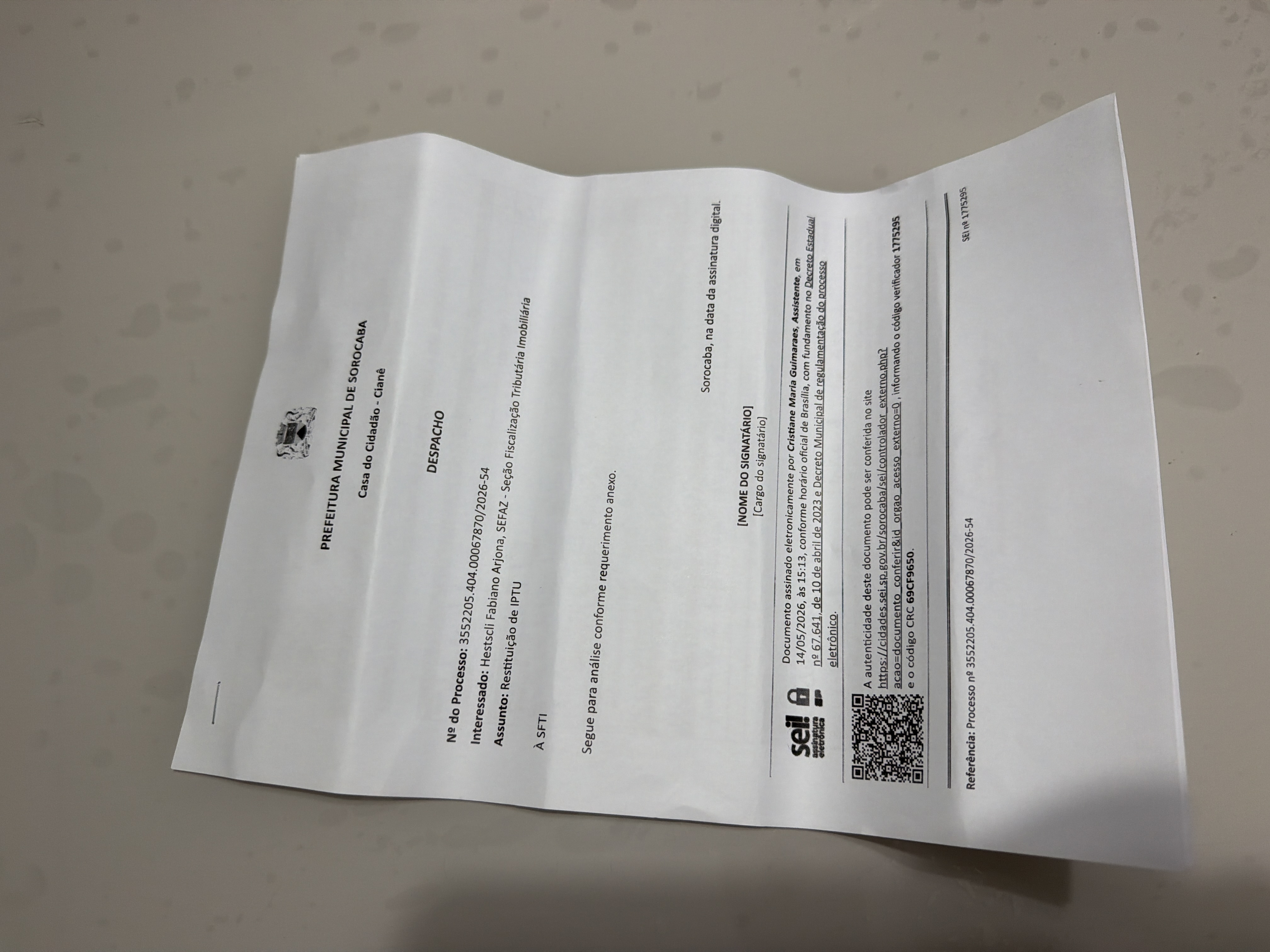 Imagem 1 da denúncia #VS-2026-71020